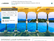 Tablet Screenshot of lemeridienmahabaleshwar.com